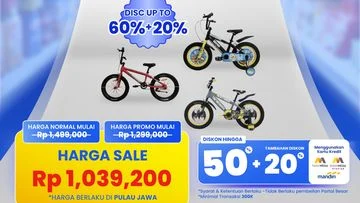 Diskon Gila! Sepeda Mulai Rp 1 Jutaan Cuma di Transmart Full Day Sale, Buktikan Hematnya!