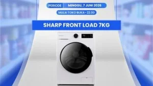 Diskon Gila! Mesin Cuci Sharp Jadi Segini di Transmart Full Day Sale, Hemat Hingga 70%