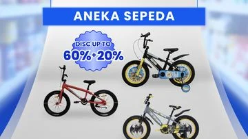 Transmart Full Day Sale: Cari Sepeda buat Anak? Mulai Rp 1 Jutaan, Hemat Besar!